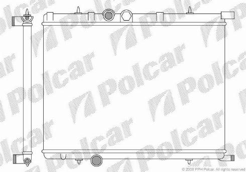 Polcar 232708-1 - Radiateur, refroidissement du moteur cwaw.fr