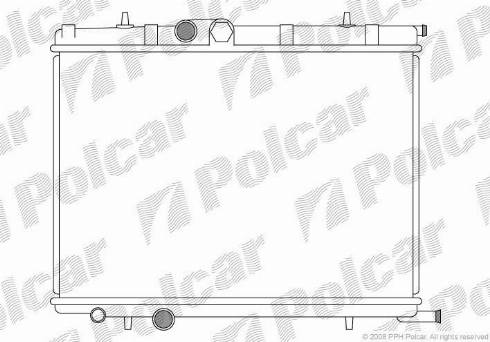 Polcar 232708-3 - Radiateur, refroidissement du moteur cwaw.fr