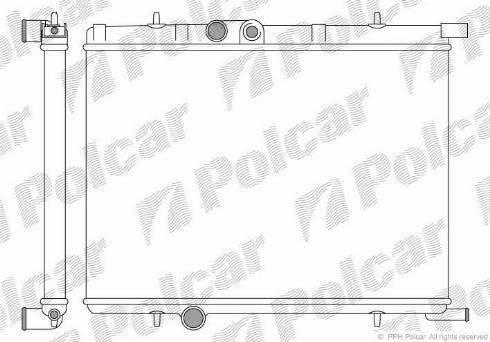 Polcar 232708A1 - Radiateur, refroidissement du moteur cwaw.fr