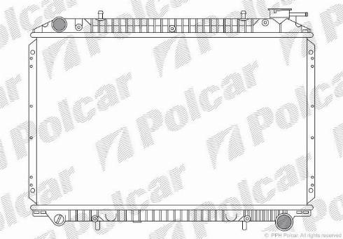 Polcar 275008-6 - Radiateur, refroidissement du moteur cwaw.fr