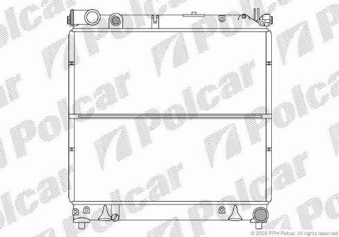 Polcar 7404085X - Radiateur, refroidissement du moteur cwaw.fr