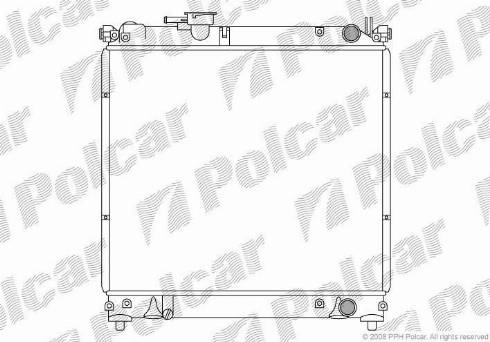 Polcar 7404086X - Radiateur, refroidissement du moteur cwaw.fr