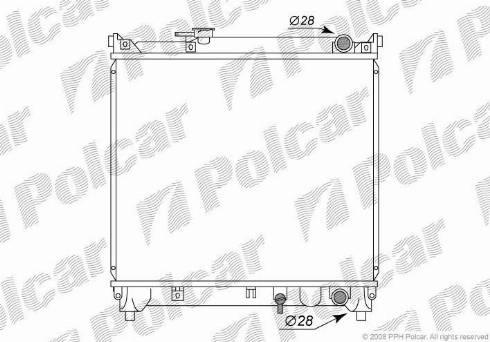 Polcar 7403082K - Radiateur, refroidissement du moteur cwaw.fr