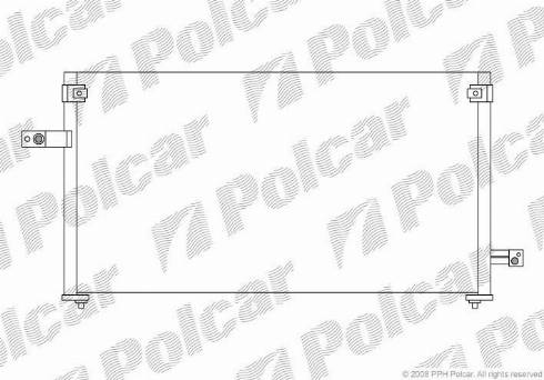 Polcar 7240K8C3 - Condensateur, climatisation cwaw.fr