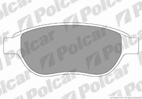 Polcar S70-0066 - Kit de plaquettes de frein, frein à disque cwaw.fr