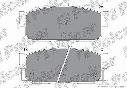 Polcar IE140915 - Kit de plaquettes de frein, frein à disque cwaw.fr