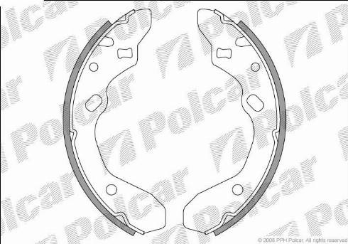 Polcar LS1679 - Jeu de mâchoires de frein cwaw.fr