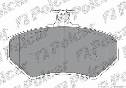 Polcar S70-0004 - Kit de plaquettes de frein, frein à disque cwaw.fr