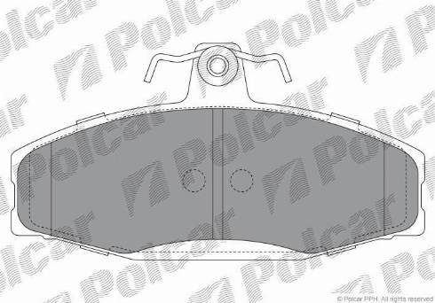 Polcar S70-0011 - Kit de plaquettes de frein, frein à disque cwaw.fr