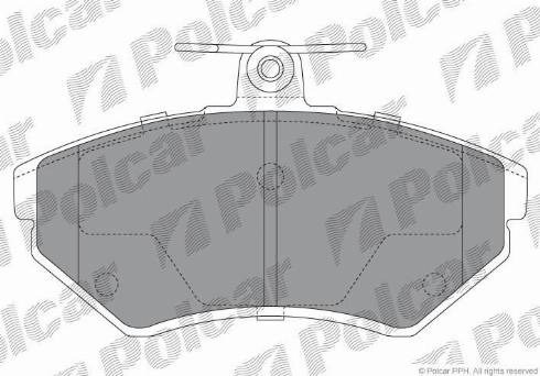 Polcar S70-0037 - Kit de plaquettes de frein, frein à disque cwaw.fr