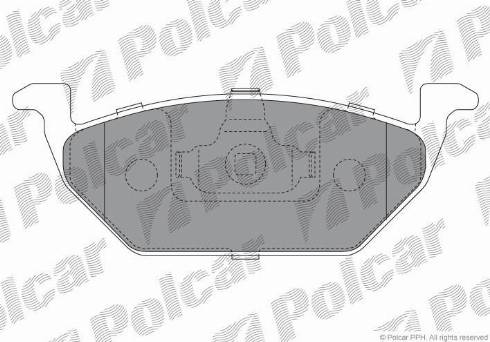 Polcar S70-0020 - Kit de plaquettes de frein, frein à disque cwaw.fr