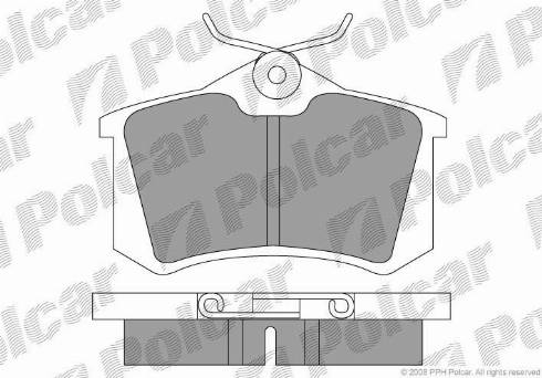 Polcar S70-1001 - Kit de plaquettes de frein, frein à disque cwaw.fr