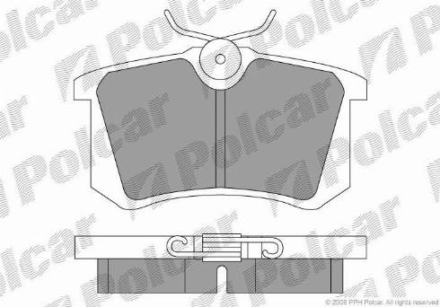 Polcar S70-1003 - Kit de plaquettes de frein, frein à disque cwaw.fr