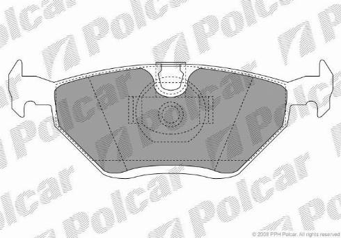 Polcar S70-1087 - Kit de plaquettes de frein, frein à disque cwaw.fr