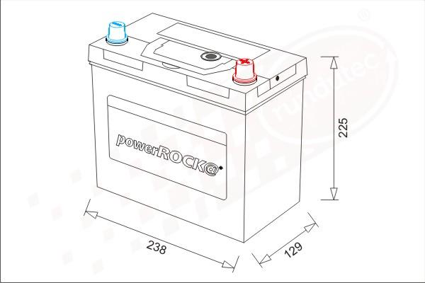 PowerROCK BAT045RCNBL - Batterie de démarrage cwaw.fr