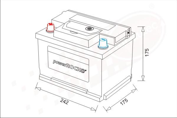 PowerROCK BAT055LKN - Batterie de démarrage cwaw.fr