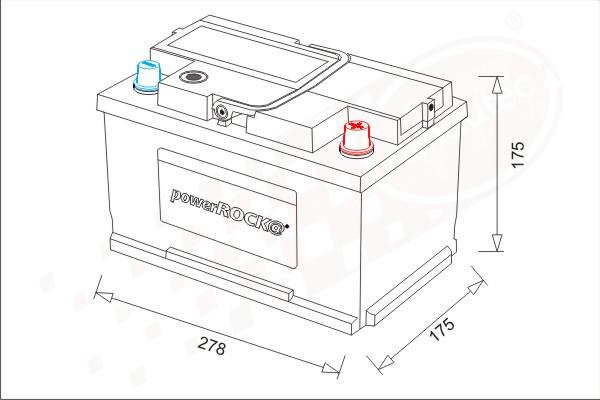 PowerROCK BAT070RKN - Batterie de démarrage cwaw.fr