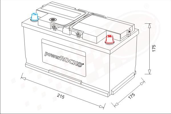 PowerROCK BAT080RKT - Batterie de démarrage cwaw.fr