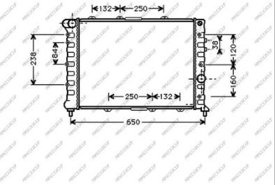 Prasco AA080R003 - Radiateur, refroidissement du moteur cwaw.fr