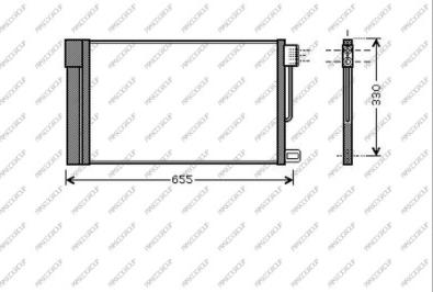 Prasco AA344C003 - Condensateur, climatisation cwaw.fr