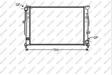 Prasco AD017R016 - Radiateur, refroidissement du moteur cwaw.fr