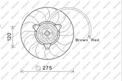 Prasco AD033F005 - Ventilateur, refroidissement du moteur cwaw.fr