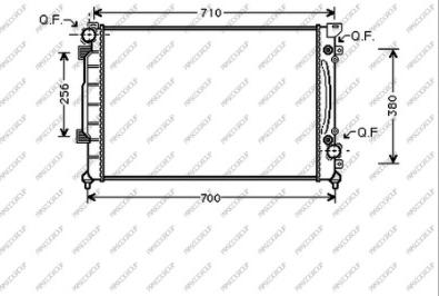 Prasco AD032R006 - Radiateur, refroidissement du moteur cwaw.fr