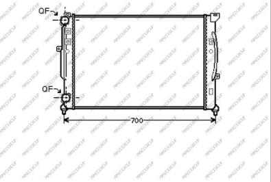 Prasco AD032R008 - Radiateur, refroidissement du moteur cwaw.fr