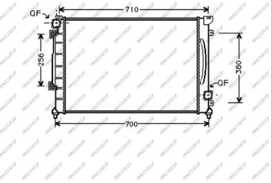 Prasco AD032R010 - Radiateur, refroidissement du moteur cwaw.fr