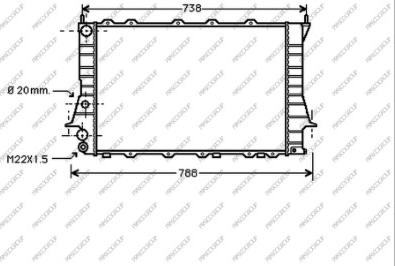 Prasco AD029R001 - Radiateur, refroidissement du moteur cwaw.fr