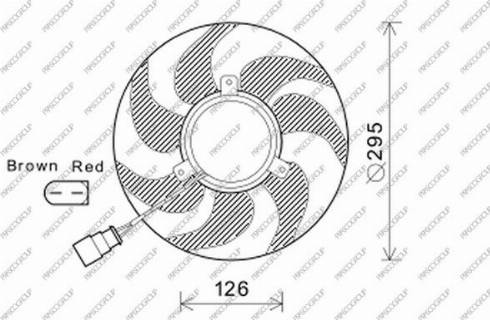 Prasco AD022F005 - Ventilateur, refroidissement du moteur cwaw.fr