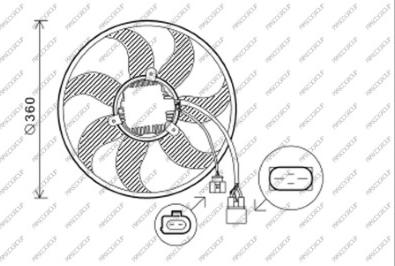 Prasco AD022F003 - Ventilateur, refroidissement du moteur cwaw.fr