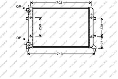 Prasco AD320R012 - Radiateur, refroidissement du moteur cwaw.fr