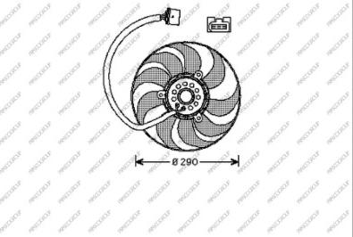 Prasco AD200F007 - Ventilateur, refroidissement du moteur cwaw.fr