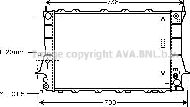 Prasco AI2082 - Radiateur, refroidissement du moteur cwaw.fr