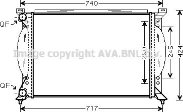 Prasco AI2195 - Radiateur, refroidissement du moteur cwaw.fr