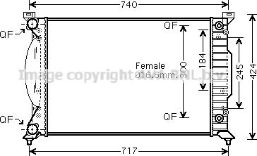 Prasco AI2241 - Radiateur, refroidissement du moteur cwaw.fr