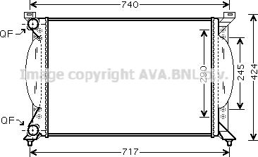 Prasco AI2201 - Radiateur, refroidissement du moteur cwaw.fr