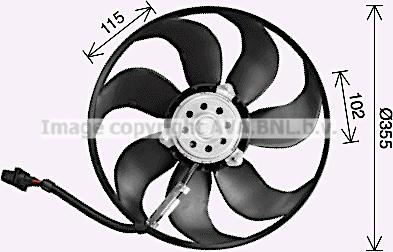 Prasco Ai7521 - Ventilateur, refroidissement du moteur cwaw.fr