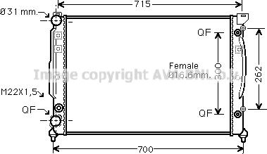 Prasco AIA2109 - Radiateur, refroidissement du moteur cwaw.fr