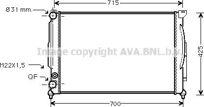 Prasco AIA2105 - Radiateur, refroidissement du moteur cwaw.fr