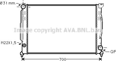 Prasco AIA2110 - Radiateur, refroidissement du moteur cwaw.fr