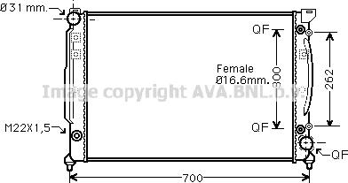 Prasco AIA2111 - Radiateur, refroidissement du moteur cwaw.fr