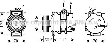 Prasco AIAK329 - Compresseur, climatisation cwaw.fr