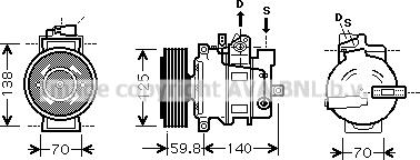 Prasco AIAK295 - Compresseur, climatisation cwaw.fr