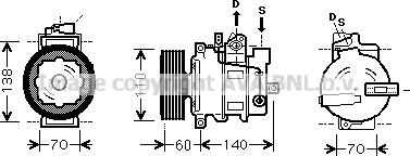 Prasco AIAK269 - Compresseur, climatisation cwaw.fr