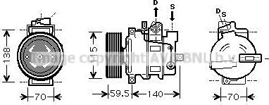 Prasco AIAK284 - Compresseur, climatisation cwaw.fr