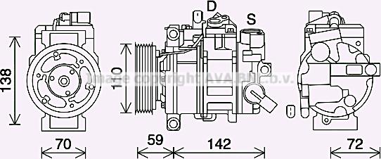 Prasco AIK411 - Compresseur, climatisation cwaw.fr