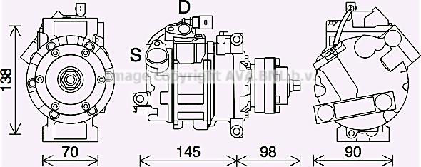 Prasco AIK423 - Compresseur, climatisation cwaw.fr