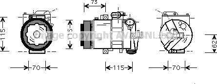 Prasco AIK014 - Compresseur, climatisation cwaw.fr